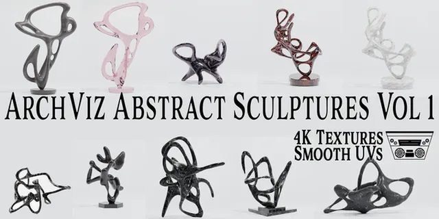 ArchViz Abstract Sculptures Vol 1 — product preview