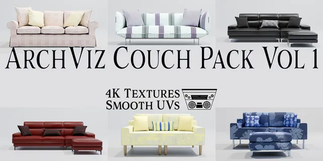 ArchViz Couch Pack Vol 1 — product preview