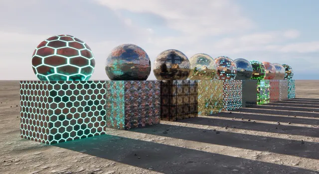 10 Tech / Sci-Fi Materials — product preview